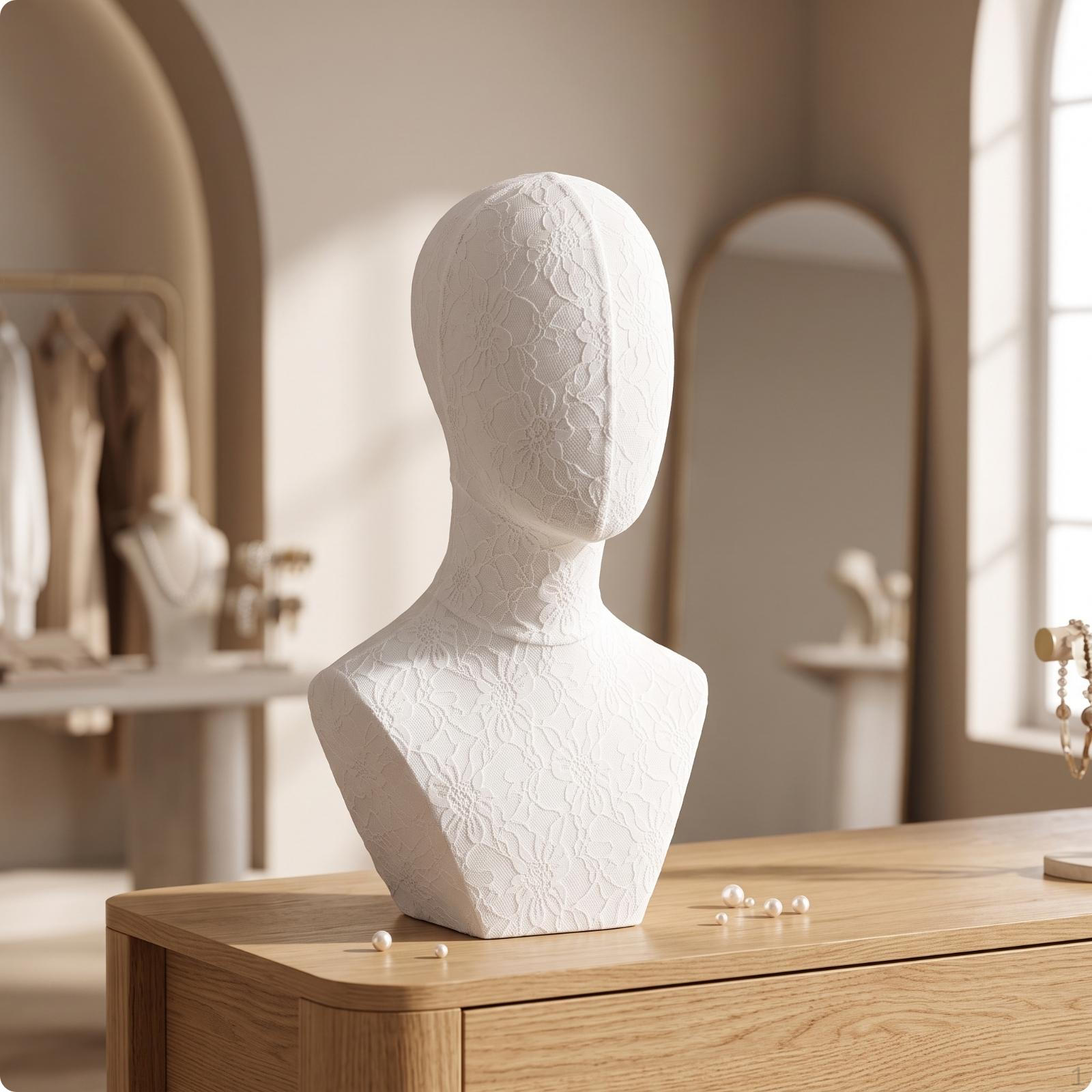 Mannequin Bust with Base Professional Necklace