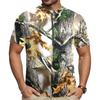 Men's Short Sleeve Cycling Jersey Half Zip Breathable Quick Dry Lightweight Round Neck Sports Shirt for Outdoor Activities