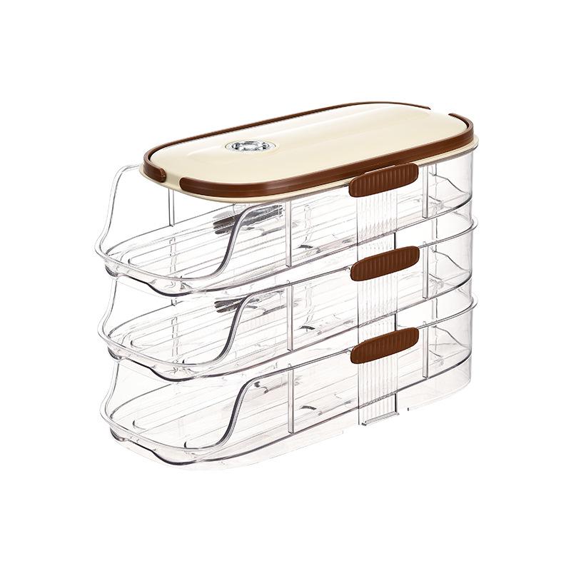 Refrigerator Slide-Out Egg Rack: Space-Saving Drawer for Easy Egg Storage