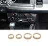 For -25 Ford Bronco Air Conditioner Switch Button Knob Cover Trim Decor Gold