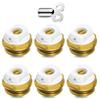 6pcs Radiator Bleed Valve 1/2'' Brass Heaters Exhaust Valve With Ventilation Keys Heating Vent Key For Heaters Radiator