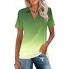 Women's Fashion Casual Lapel Short Sleeve Color Shirt Women's Up Tops
