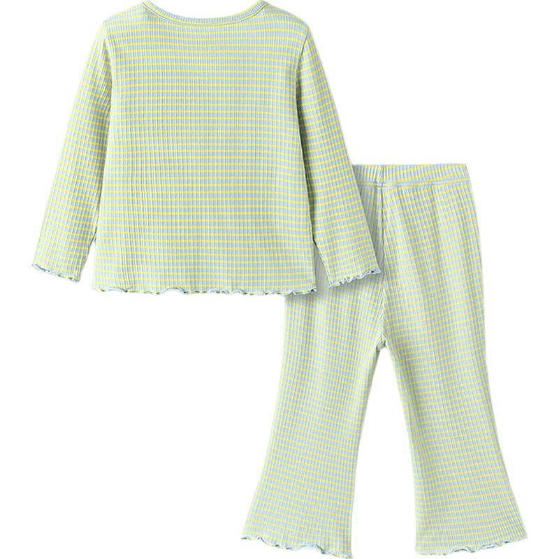 BalabalaOne Kids' Fall Anti-Bacterial Striped Pajama & Loungewear Set