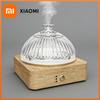 Xiaomi Glass Essential Oil Diffuser LED Ambient Light 200ml Ultrasonic Smell Distributor u9 with Timer Waterless Auto Off for Home Office