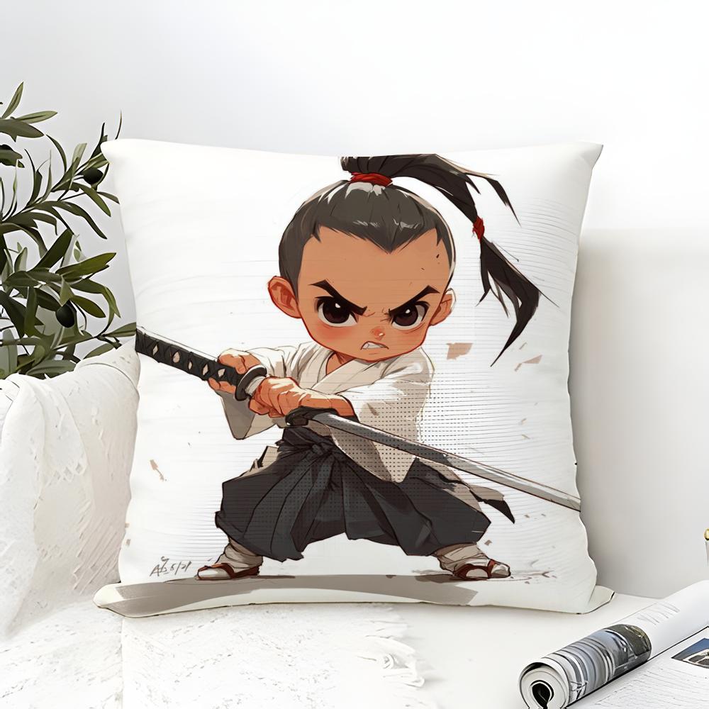 Cool cartoon Japanese ninjas Pillow Case linen pillow case sofa home decor cushion cover cushion cove