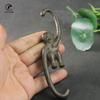 Antique Copper Monkey Hook Small Statue Ornament Vintage Metal Animal Figurines Desktop Decorations Accessories Home Decor Craft
