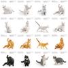 Cat Cartoon Pvc Sculpture With Realistic Form For Home Display Gift Childrens
