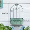 Wrought Iron Wall-Mounted Detachable Flower Pot for Garden or Balcony Decor