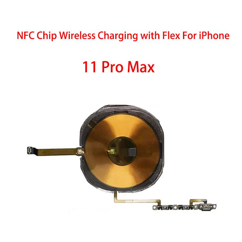Chip cewki ładowania bezprzewodowego NFC z taśmą głośności Do iPhone 11 Pro Max 12 13 14 X XS XR Panel ładowarki Naklejka
