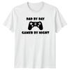 Dad By Day Gamer By Night Video Game Controller Graphic TShirt