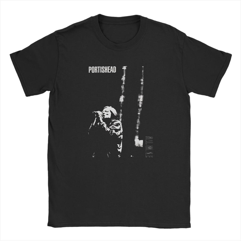 Vintage Portishead Band T-Shirt for Men Round Collar 100% Cotton T Shirt Short Sleeve Tee Shirt Adult Tops