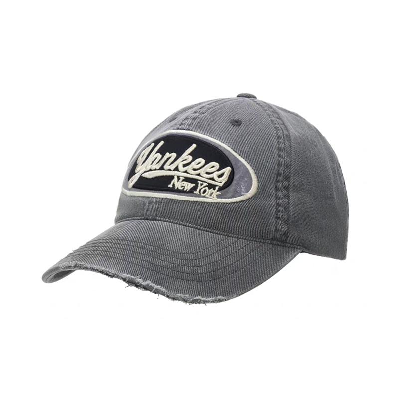 MLB New York Yankees Cotton Baseball Caps Unisex Gray Fashion 3ACPV265N-50CGS