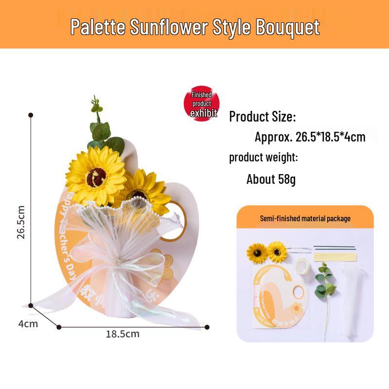 DIY Handmade Palette Bouquet & Card Kit for Teacher s Day