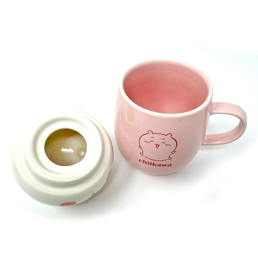 Chiikawa Chill Time Porcelain Mug with Lid, Approx. 14cm, with Toy Diamond (Rabbit)