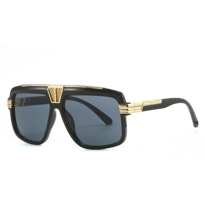 Gafas de Sol Cuadradas Steampunk de Parte Superior Plana Para Mujer Para Hombre Populares Gafas de Sol Vintage Lujo Marca Diseñador Punk Oversize