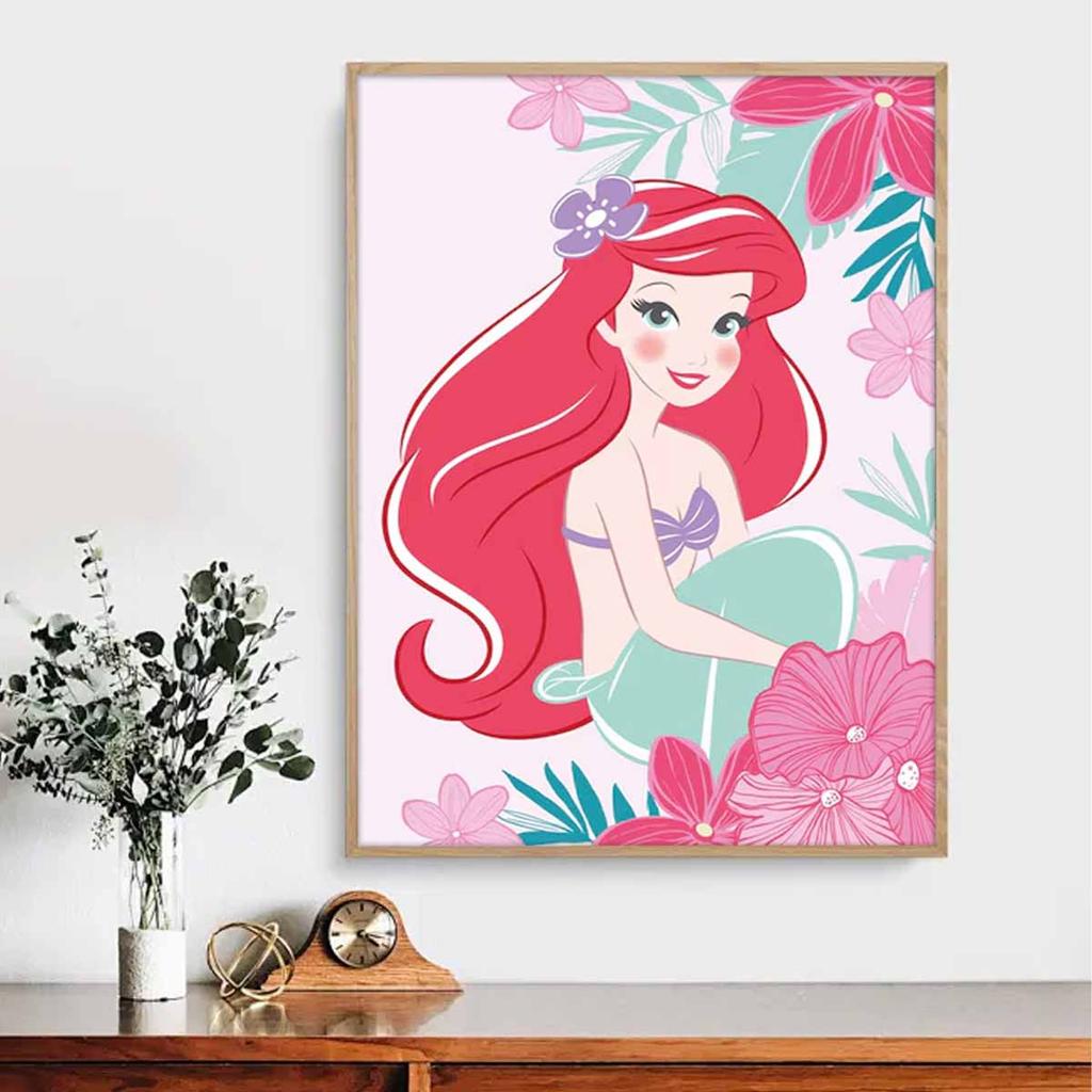 DIY Diamond Painting The Playful Mermaid Princess Cross Stitch Kit Mosaic Art Diamond Painting Full Circle Diamond Home Decoration