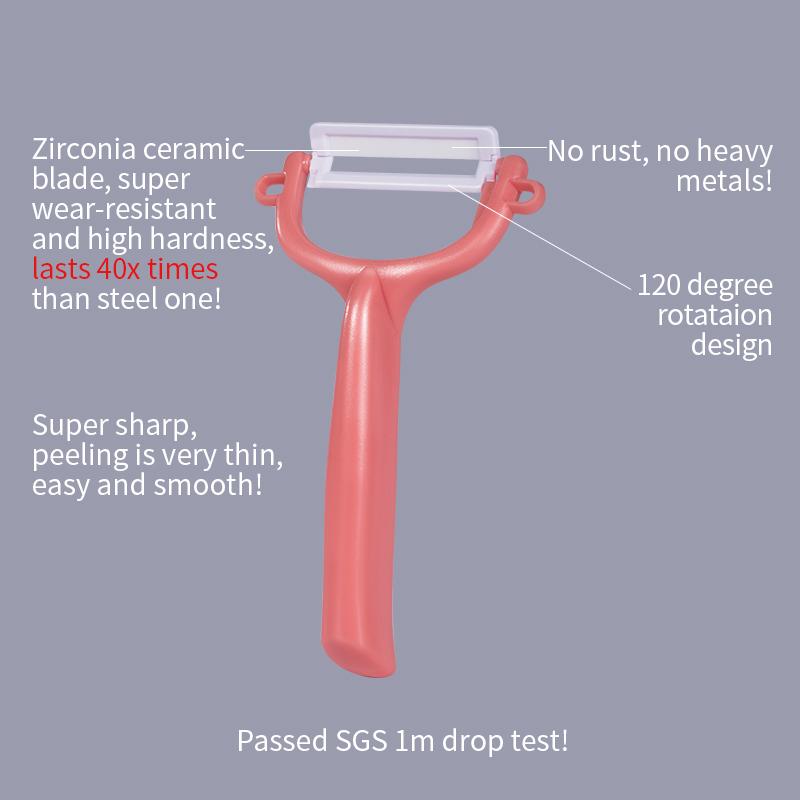 MIDDIA Promotional Ceramic Kitchen Fruit & Vegetable Tools Cheap Potato & Peel Peeler Vegetable Peeling Knife
