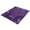 Flannel Blanket Alphabet Pattern Soft Comfortable Lightweight Portable Purple Personalized Dad Blanket for Father S Day