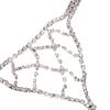 Sexy Strass-Netz-Ketten-Tanga-Slips für Damen Einfacher Strand-Nachtclub-Kristall-Tanga Unterwäsche Taille Körperketten Schmuck