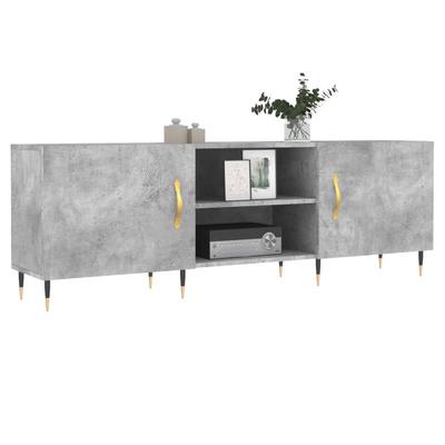 TV Cabinet Concrete Grey 150x30x50 Cm Engineered Wood
