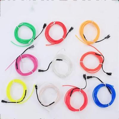 1M/2M/3M/4M/5M LED Decorative Light EL Wiring Neon Strip Car Interior Flexible Neon For Auto DIY Party Multicolor LED Atmosphere