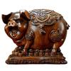Gold Pig Coin Bank - Wealth-Attracting Figurine Gift for Children & Adults, Creative Birthday Present for Those Born in the Year of the Pig