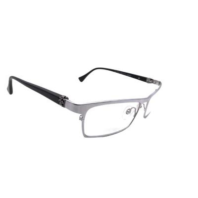 RSINC Full Rim Frame/Eyeglass/Spectacle, Optical, for Men and Silver Black WP-S 56-17-141 SUGAT