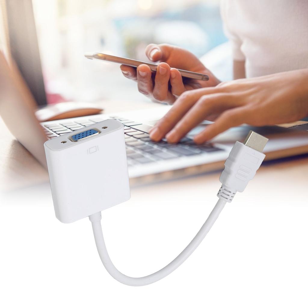 HD Multimedia Interface To VGA Adapter ABS 1080P/1.4 Output Plug and Play HD Multimedia Interface To VGA Converter