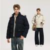 Men's 2026 Winter Versatile Loose-Fit Cotton Jacket with Removable Hooded Fur Collar
