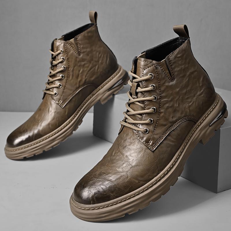 Fashion Leather Shoes Man Casual Loafers Luxury Design Slip on Male Dress Shoes Leisure Style Big Size Outdoor Wear-resistant Sole