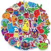 50Pcs Cartoon Cute Creative Little Eyes Monster Graffiti Waterproof Sticker Trendy Decoration Decal Children'S Toy