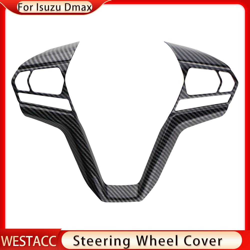 Car Steering Wheel Frame Cover Trim for Isuzu D-Max Dmax  2022 Accessories Steering Wheel Decoration Sticker