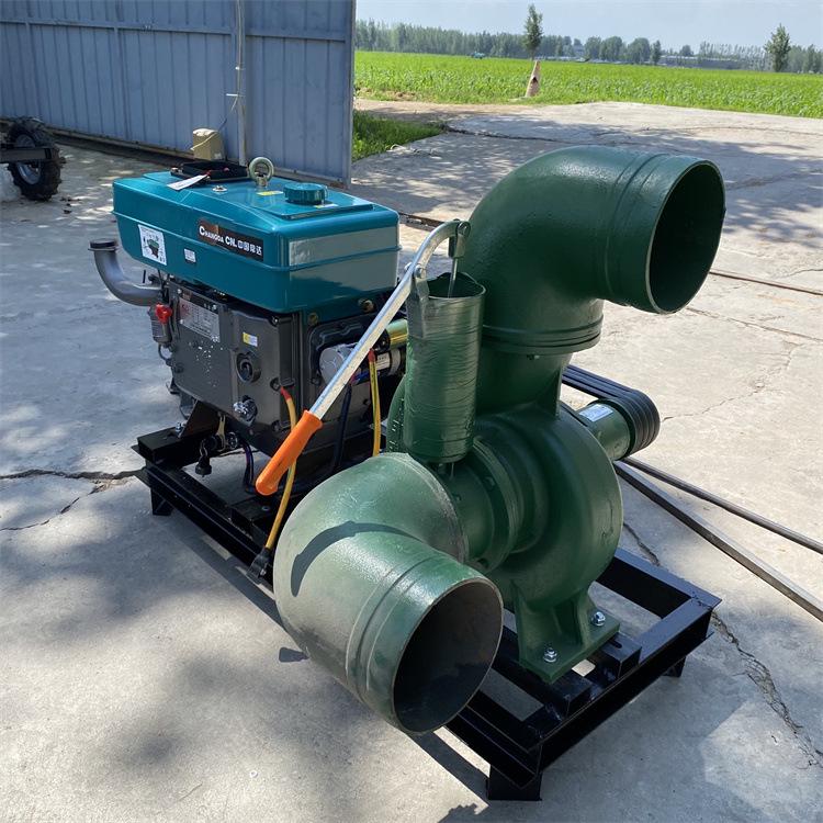12-Inch High-Flow Mixed-Flow Pump with Four-Cylinder Engine for Farmland Irrigation