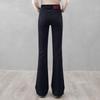 Sibaisha Women's Fleece-Lined Washed Flare Jeans