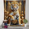 Fantasy and Majestic Tiger Digital Printing Polyester Wall Tapestry Suitable for Use In Living Rooms Bedrooms Offices Bars Party