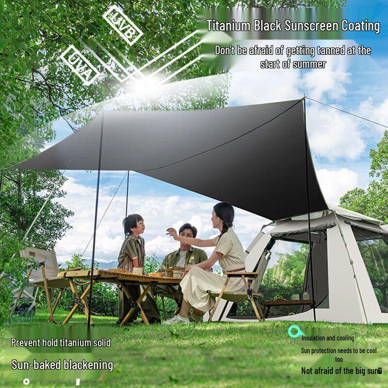 TAN XIAN ZHE Automatic Quick-Open 2-in-1 Camping Tent with Canopy