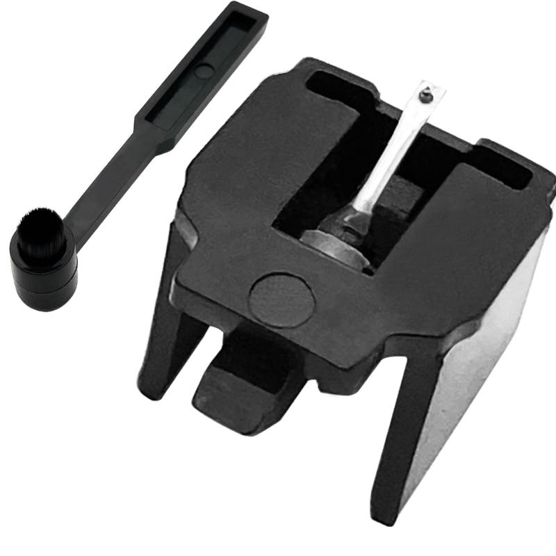 

Diamonds Tip Record Player Needle with Brush Phonograph Part Replacement Needle Plastic Texture for Record Players 1