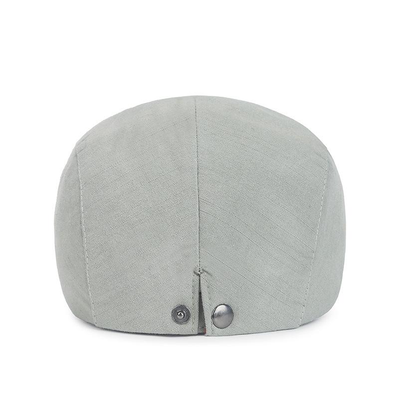 Solid Color Women's Spring and Summer Simple Cap Adjustable Size Fashion Breathable Men's Forward Beret