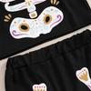 Toddler Boy Skeleton Outfits Crew Neck Long Sleeve Pullover Sweatshirt Pants Baby Infant Halloween Outfits