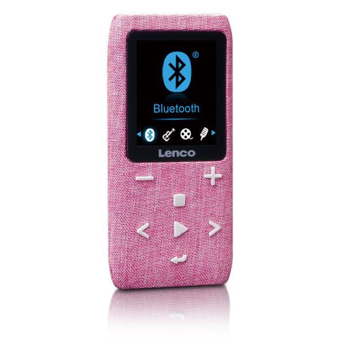 Lenco Xemio-861PK - Lecteur MP3/MP4 Avec Bluetooth® Et Carte Micro SD De 8 Go - Rose