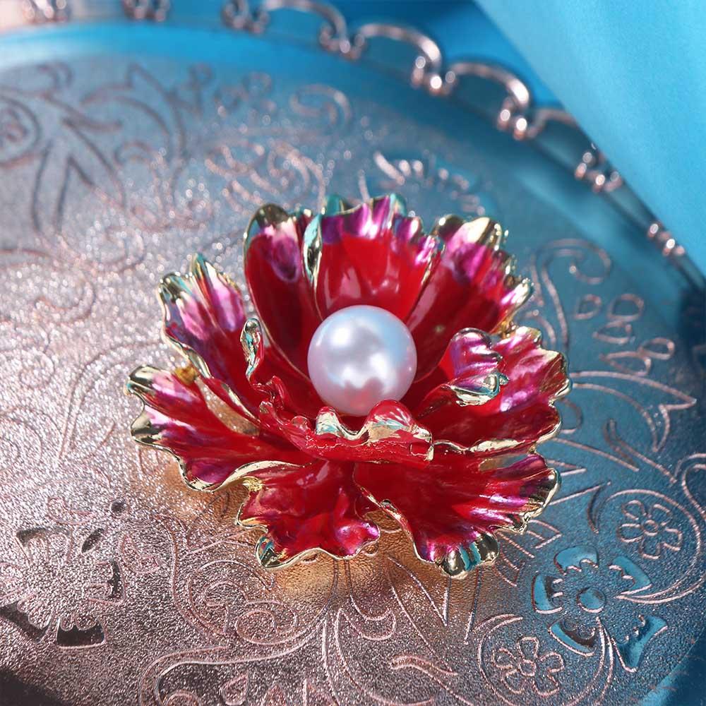 High-end Peony Brooch Pins Vintage Large Flower Badge Pin Flower Brooches  Girls