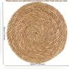 1pcs Natural Water Hyacinth Placemat Set Handwoven Heat Resistant Coasters for Bowls Cups Pots Table Decor Furniture Supplies