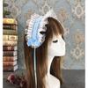 Sweet Lolita Cat Ear Headband With Bow Hair Accessory Women - Fluffy Faux Fur Hairband In Pink Blue Black