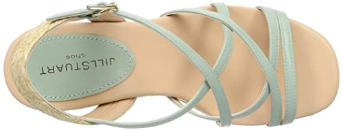 JILL STUART SHOE Women's Raffia-Style Platform Sandals, Size 6505 LG, Size 23.5 Cm, E
