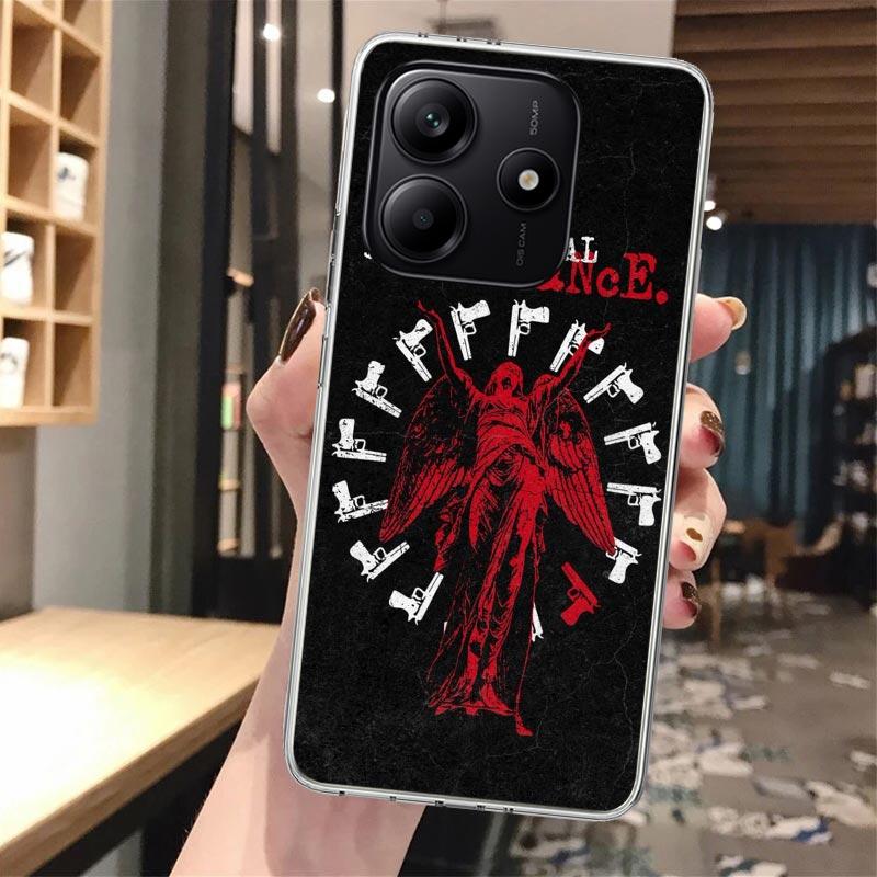 My Chemical Romance MCR Soft Phone Case For Xiaomi Redmi Note 14 14S 13 12S 12 11S 11 11E Pro Plus 11T 10S 10 9S 5G Pattern Cove