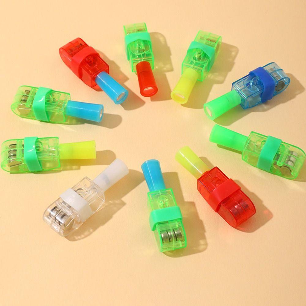 10pcs Cartoon Patterns Finger Toys High Brightness LED Finger Light High Quality Finger Projector