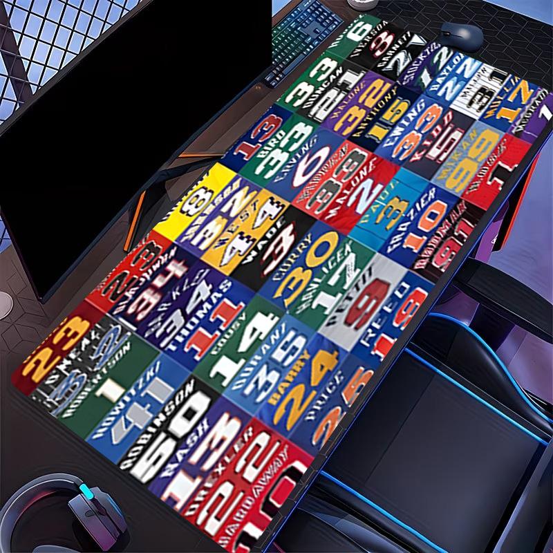 NBA Print Mouse Pad, for Keyboard Pad Laptop PC Mat for Office Home Use, Desk Decor, Perfect Birthday Gift for Gamers