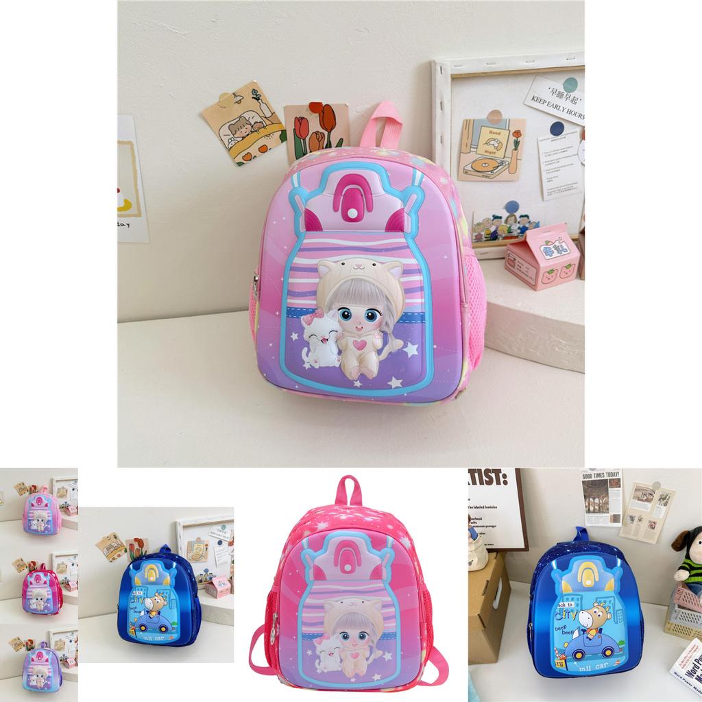 Fashionable Large Capacity Nylon Kids Backpack Cartoon Design Cute Stylish School Bag