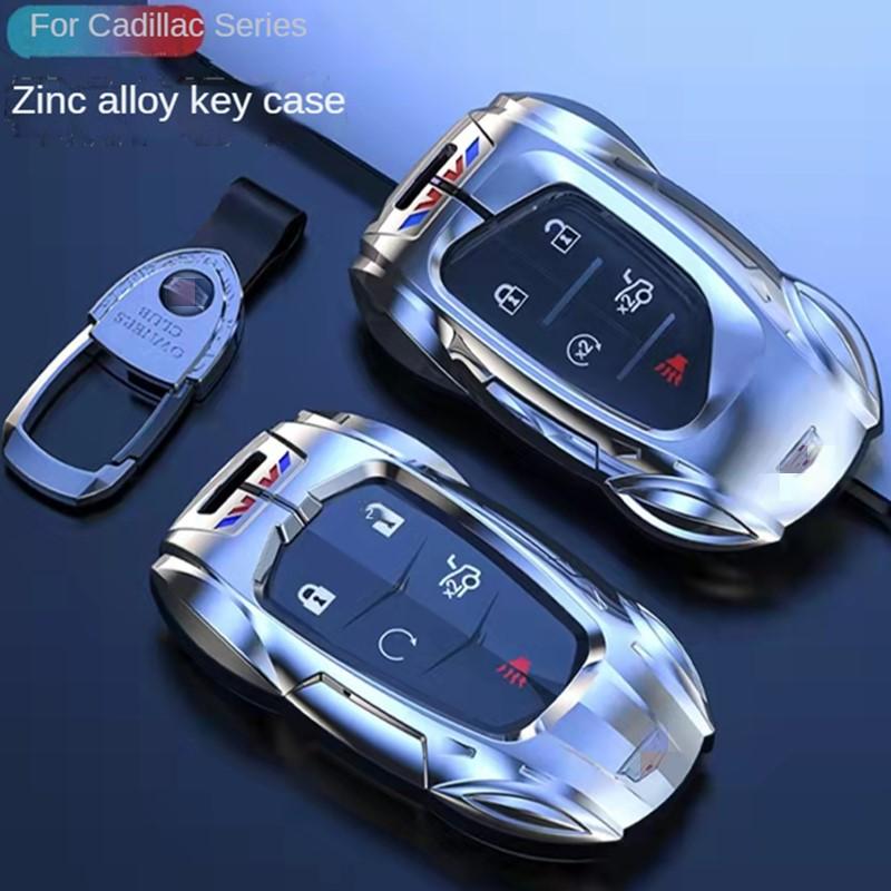 Zinc Alloy Sports Car Design Key Cover Case For Cadillac Escalade CTS XTS ATS ATS-L XLS SRX 4/5/6 Button 28T CTS-V XT5 CT6