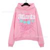 Sp5der Hoodie Unisex Oversized Cotton Pullover With Foil Letter Print Fall Casual Streetwear